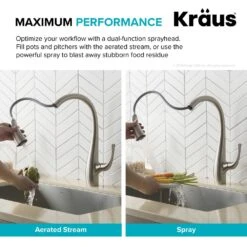 Spot Free Ansel Single-Handle Pull-Down Sprayer Kitchen Faucet In All-Brite Stainless Steel -Household Items Sales d9bbcf91e0321e3407cc8ad7e5cdd718 1800x1800