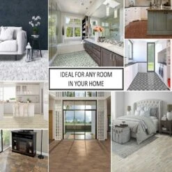 ACHIM Retro Slate 12 In. X 12 In. Self-Adhesive Vinyl Floor Tile (20 Tiles/20 Sq. Ft.) -Household Items Sales da7299d8f8f690a035e9420a983c90db 1800x1800