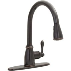 Canton Single-Handle Pull-Down Sprayer Kitchen Faucet In Tuscan Bronze 14 Canton Single-Handle Pull-Down Sprayer Kitchen Faucet In Tuscan Bronze -Household Items Sales dc659fd39ce789bd926d08f9370525f4 1800x1800