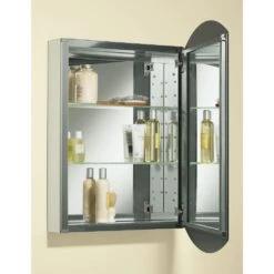 Archer 20 In. W X 31 In. H Single Door Mirrored Recessed Medicine Cabinet In Anodized Aluminum -Household Items Sales dcc4540e892aed30fa3765ae01ffe78d 1800x1800