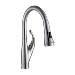 9.68 In. Single-Handle Pull-Down Sprayer Kitchen Faucet In Chrome