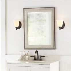 23 In. W X 29 In. L Framed Fog Free Wall Mirror In Two-Tone Pewter -Household Items Sales df9d794a3c306eaedae10fd7d8251b8b 1800x1800