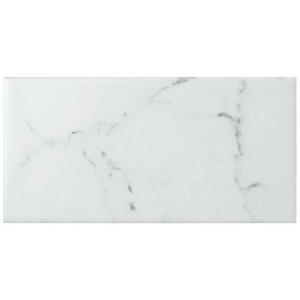 Merola Tile Classico Carrara Matte 3 In. X 6 In. Ceramic Wall Subway Tile (6.03 Sq. Ft. / Case) 10 Merola Tile Classico Carrara Matte 3 In. X 6 In. Ceramic Wall Subway Tile (6.03 Sq. Ft. / Case) - Image 8