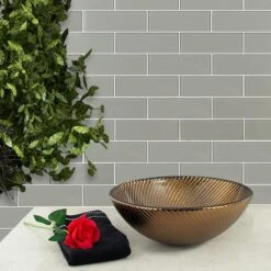 MSI Pebble 3 In. X 9 In. X 8mm Glossy Glass Gray Subway Tile (3.8 Sq. Ft. /case) 25 MSI Pebble 3 In. X 9 In. X 8mm Glossy Glass Gray Subway Tile (3.8 Sq. Ft. /case) -Household Items Sales e5fc45f4ebe3e998615341fefecab487 1800x1800