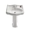 Nameeks Traditional Pedestal Sink In White