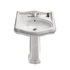Nameeks Traditional Pedestal Sink In White