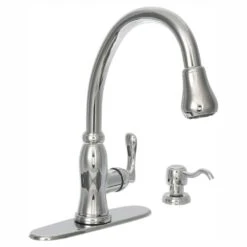 Pavilion Single-Handle Pull-Down Kitchen Faucet With TurboSpray And FastMount And Soap Dispenser In Bronze -Household Items Sales e889fcd0344caf30fd07a4ccf304b889 1800x1800