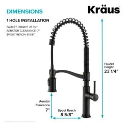 Sellette Single-Handle Pull-Down Sprayer Kitchen Faucet With Dual Function Sprayhead In Oil Rubbed Bronze -Household Items Sales e8a1fc64976c8f2bc7e06ee83c4c2614 1800x1800