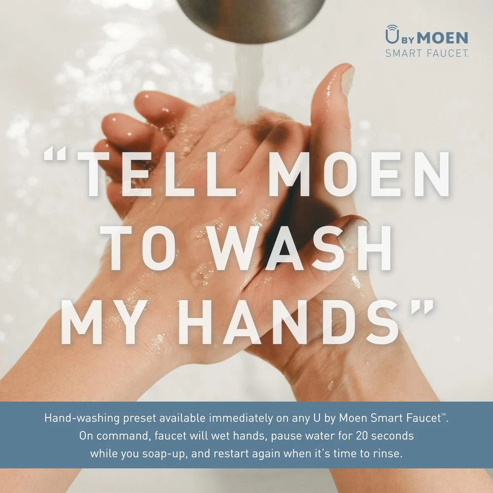 U By Moen Paterson Single-Handle Pull-Down Sprayer Smart Kitchen Faucet With Voice Control And PowerBoost In Matte Black 11 U By Moen Paterson Single-Handle Pull-Down Sprayer Smart Kitchen Faucet With Voice Control And PowerBoost In Matte Black - Image 9