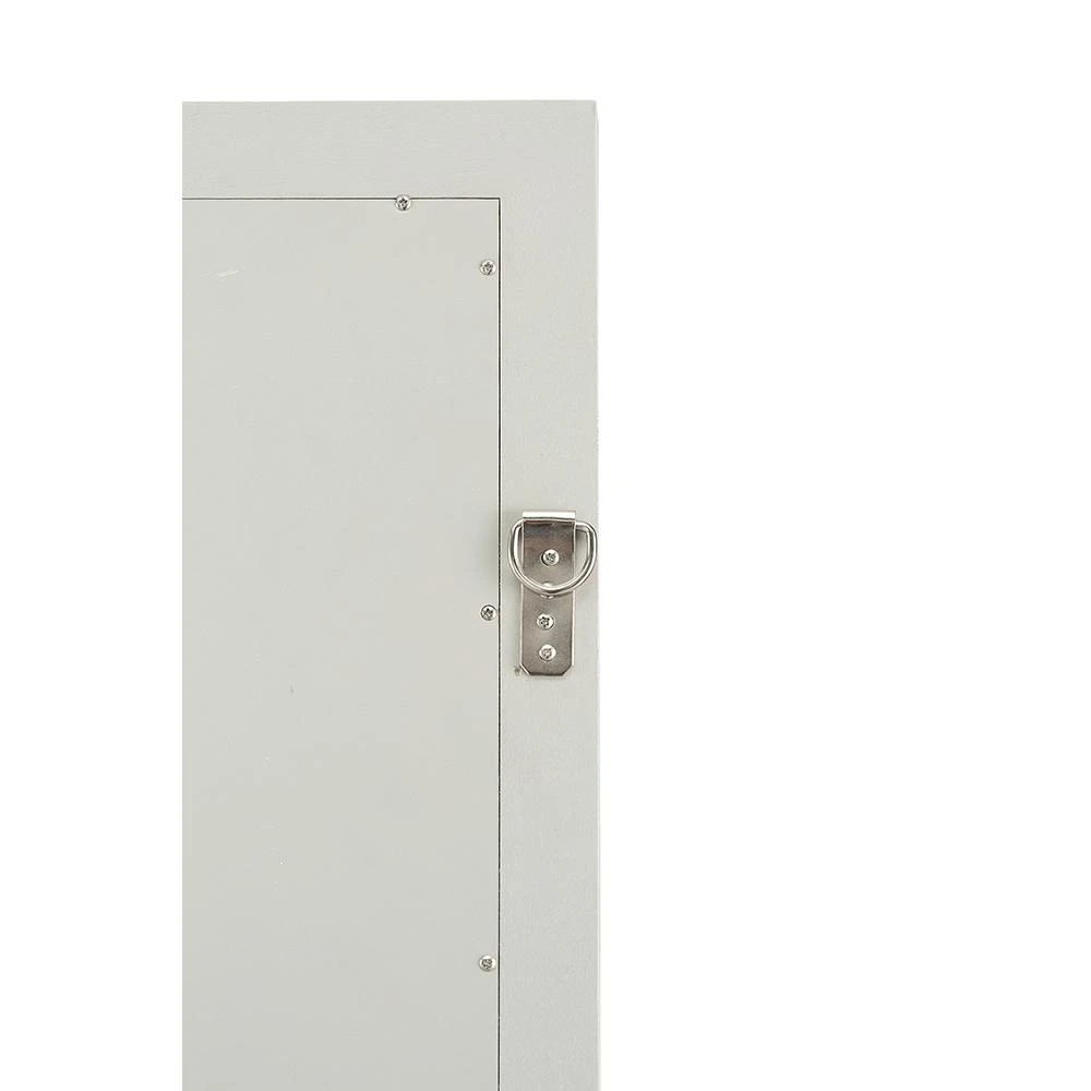 60 In. W X 31 In. H Framed Rectangular Bathroom Vanity Mirror In Grey 8 60 In. W X 31 In. H Framed Rectangular Bathroom Vanity Mirror In Grey - Image 6