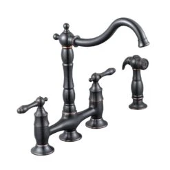 Lyndhurst 2-Handle Bridge Kitchen Faucet With Side Sprayer In Brushed Nickel -Household Items Sales eebce1b6c97c4569c18fe2292d3310d0 1800x1800