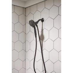 Attract 6-Spray 3.8 In. Single Wall Mount Handheld Shower Head In Mediterranean Bronze -Household Items Sales efd7498d3a39b902e1a4ef65aa26f1c0 1800x1800