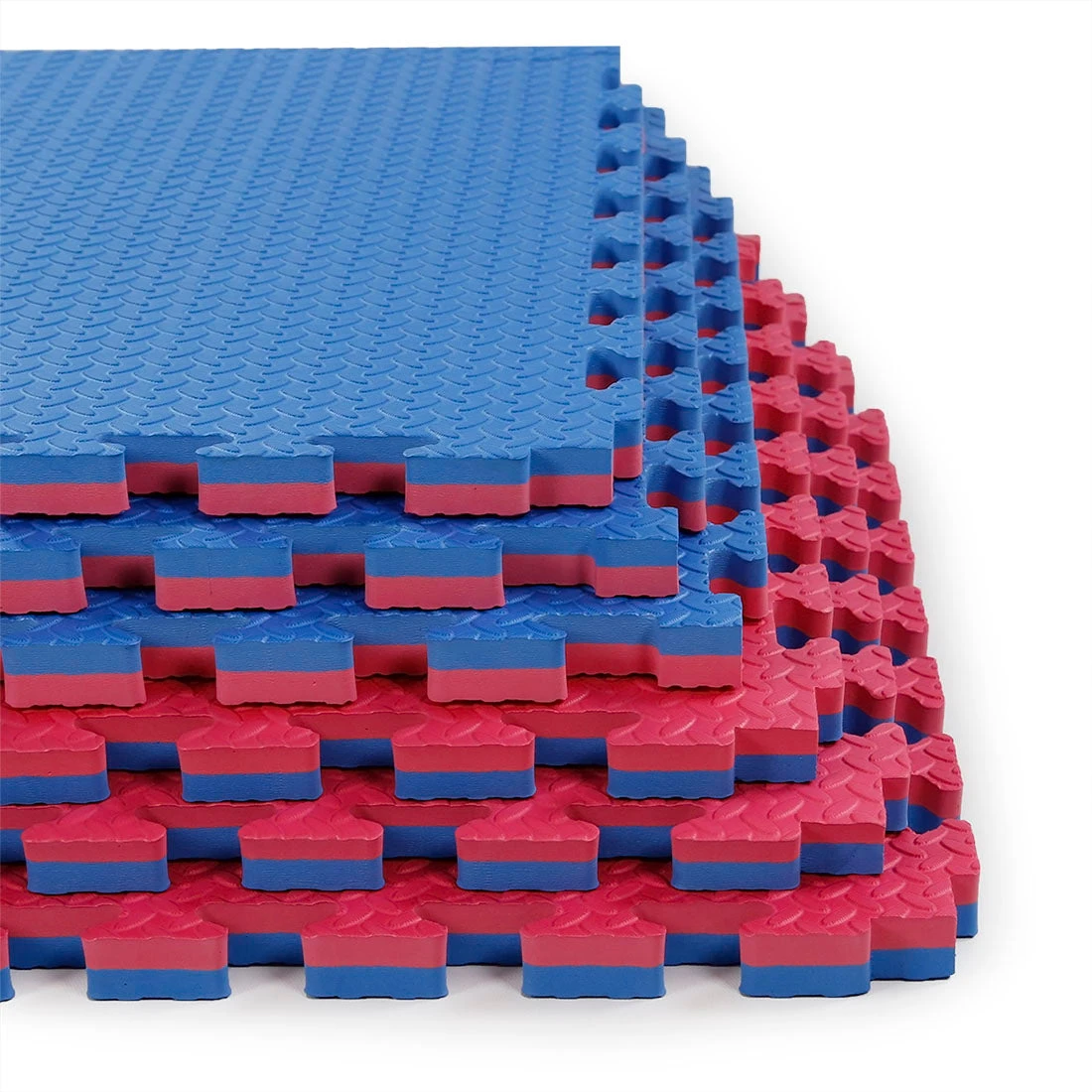Xspec 1" Extra Thick Reversible EVA Foam Gym Mats 12 Pcs 48 Sq Ft, Blue & Red 4 Xspec 1" Extra Thick Reversible EVA Foam Gym Mats 12 Pcs 48 Sq Ft, Blue & Red - Image 2