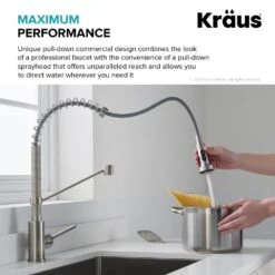 Single-Handle Pull-Down Kitchen Faucet With Dual Function Sprayhead In Spot Free Antique Champagne Bronze/Matte Black -Household Items Sales f10e16985efcab9da9a49d619b5e7bb0 1800x1800