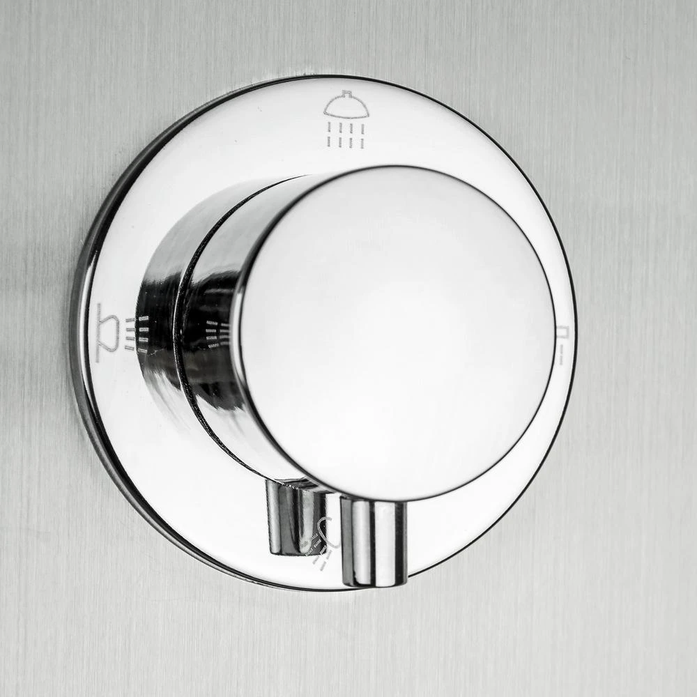 39 In. 2-Jet Easy Connect Shower Panel System In Stainless Steel With Rainfall Waterfall Shower Head And Shower Wand 12 39 In. 2-Jet Easy Connect Shower Panel System In Stainless Steel With Rainfall Waterfall Shower Head And Shower Wand - Image 10