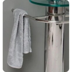 Fresca Ovale Vessel Sink In Clear Glass With Stand In Chrome And Frosted Edge Mirror -Household Items Sales f39691e9290726bca48503e98c98b6f9 1800x1800