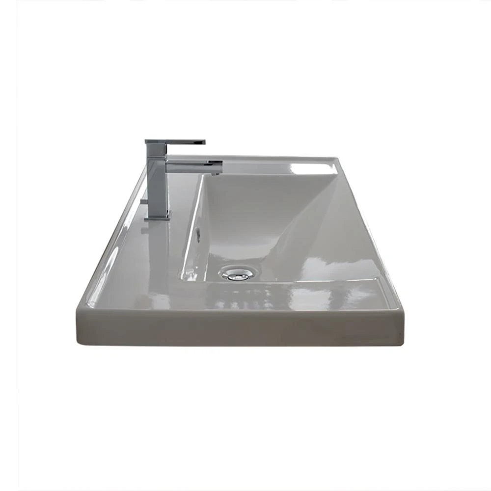 Nameeks ML Wall Mounted Bathroom Sink In White 3 Nameeks ML Wall Mounted Bathroom Sink In White