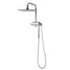 5-spray 12 In. Dual Shower Head And Handheld Shower Head With Body Spray In Chrome