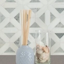 MSI Geometrica 12 In. X 12 In. X 10mm Bianco Dolomite Polished Marble Mesh-Mounted Mosaic Tile (10 Sq. Ft. / Case) -Household Items Sales f6ebd3fef522a7f7b1b652e32de0312f 1800x1800