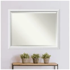 Blanco White Wood 43 In. W X 33 In. H Single Contemporary Bathroom Vanity Mirror -Household Items Sales f7c33965513a9fe442e915140e1a3b8e 1800x1800