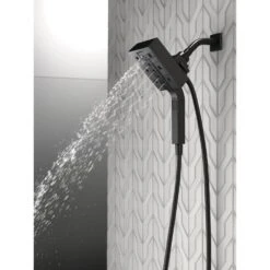 In2ition Two-in-One 4-Spray 4.5 In. Dual Wall Mount Fixed And Handheld H2Okinetic Shower Head In Matte Black -Household Items Sales f89b3694056adb4a152761b05812ba69 1800x1800