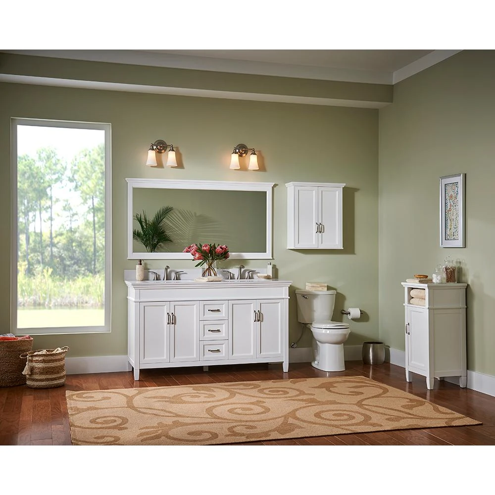 Ashburn 23 In. W X 28 In. H X 8 In. D Framed Surface-Mount Bathroom Medicine Cabinet In White 13 Ashburn 23 In. W X 28 In. H X 8 In. D Framed Surface-Mount Bathroom Medicine Cabinet In White - Image 11