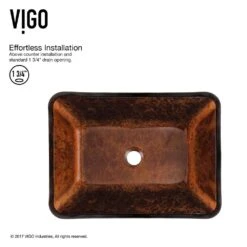 VIGO 18 Rectangular Russet Glass Vessel Bathroom Sink Set With Linus Vessel Faucet In Antique Rubbed Bronze -Household Items Sales fb5914f860d824cd85876baf41e0be70 1800x1800