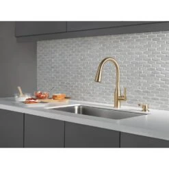 Marca Single-Handle Pull-Down Sprayer Kitchen Faucet With ShieldSpray Technology In Champagne Bronze -Household Items Sales fbd80178478e80a140564e5975ae9d48 1800x1800