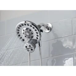 SideKick Two-in-One 5-Spray Dual Showerhead And Handheld Showerhead With Pause In Chrome -Household Items Sales fd5559a744786c2357a2035a7a49803e 1800x1800