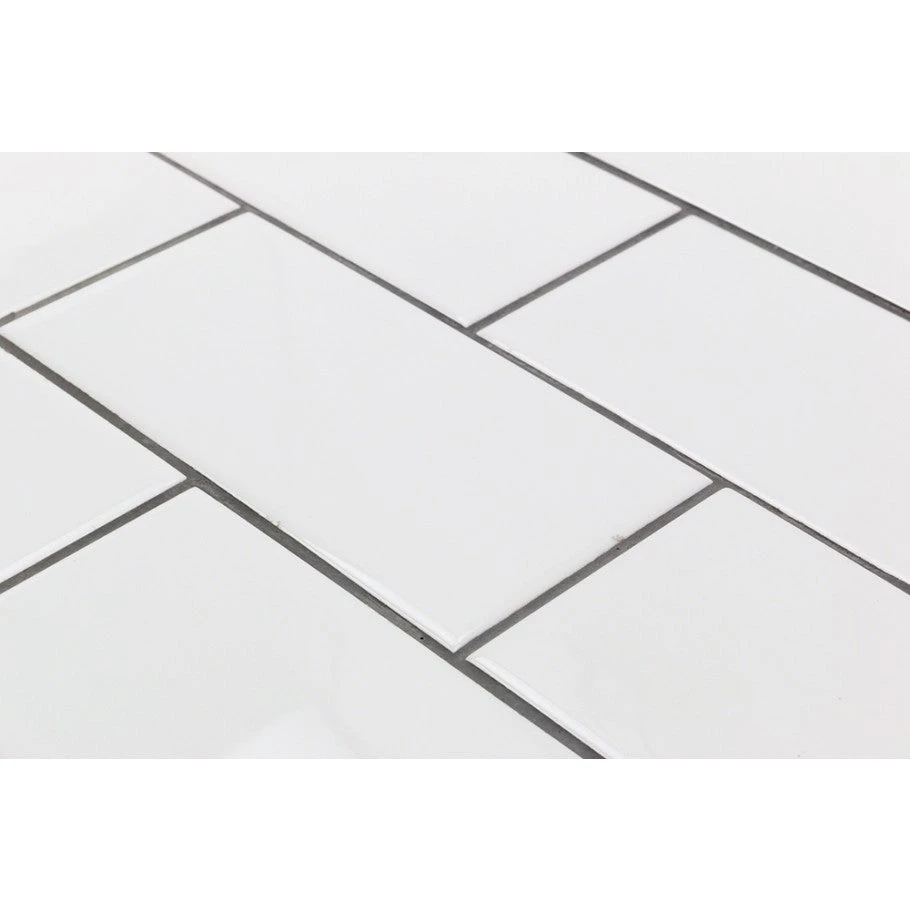 Bond Tile Core White 3 In. X 6 In. Polished Ceramic Subway Wall Tile (96 Pieces 11.73 Sq. Ft. / Box) 5 Bond Tile Core White 3 In. X 6 In. Polished Ceramic Subway Wall Tile (96 Pieces 11.73 Sq. Ft. / Box) - Image 3