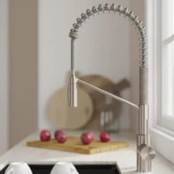 Oletto Single-Handle Pull-Down Sprayer Kitchen Faucet In All-Brite Spot-Free Stainless Steel -Household Items Sales ffbfb64048f551c29fb1c22d354eca9e 1800x1800